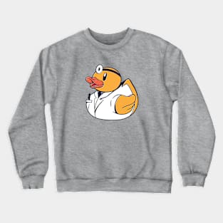 Cute Doctor Rubber Duckie // Medical Doctor Rubber Ducky Ducktor Crewneck Sweatshirt